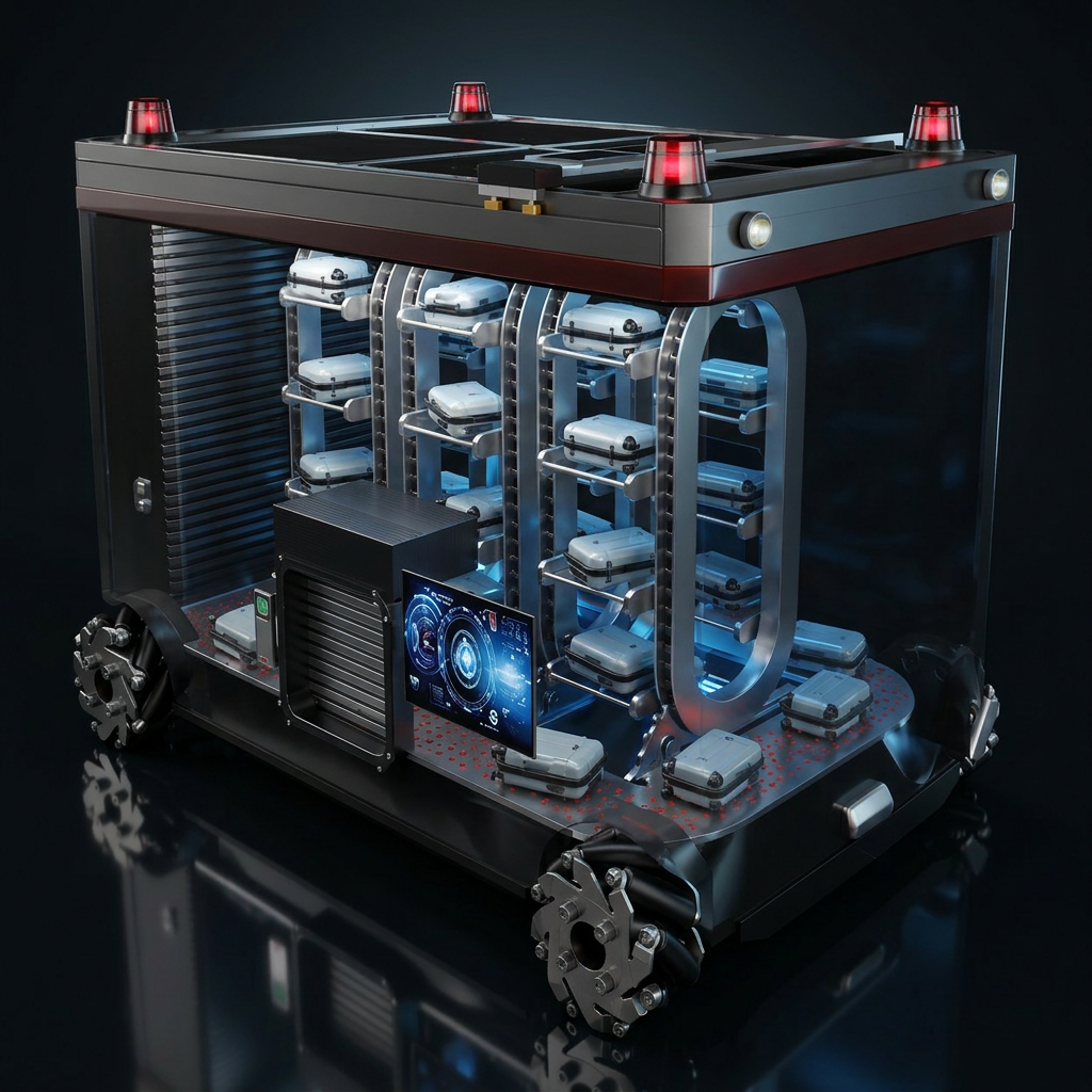 Smart Airport Luggage Trolley